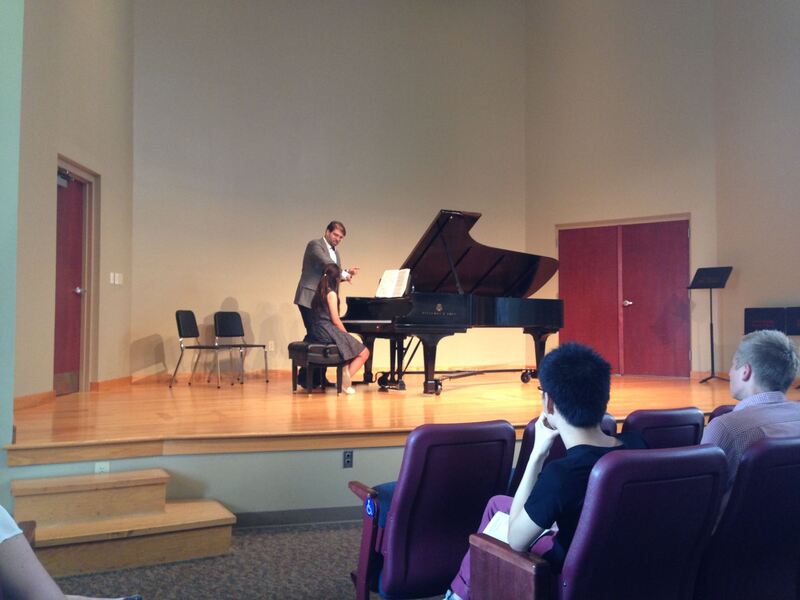 Pianist Joseph Irrera masterclass at Lee University in Cleveland, Tennessee 